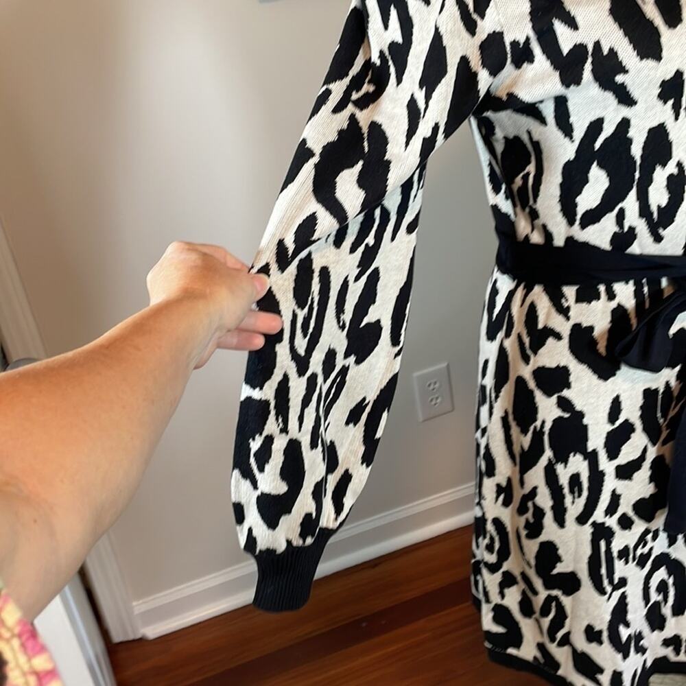 NWT Who What Wear leopard print sweater dress - Picture 6 of 9